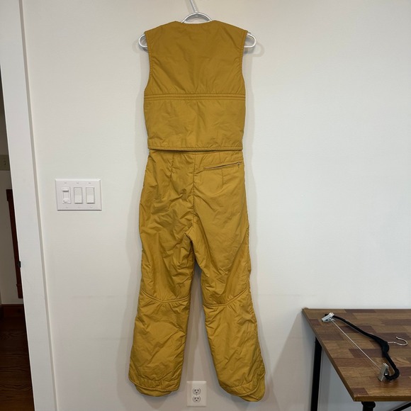 Edelweiss Womens Ski Suit Medium Vintage One Piece Yellow Gold Outdoor Snowboard - Picture 8 of 11